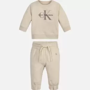 Image of Calvin Klein Babys' Monogram Sweatshirt Set - 9 Months