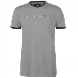 Image of Kings Will Dream Piping T Shirt - Charcoal