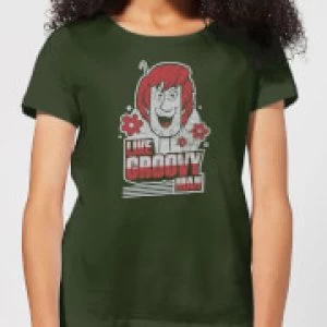 Image of Scooby Doo Like, Groovy Man Womens T-Shirt - Forest Green - M
