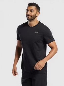 Image of Reebok Training Essentials Classic T-Shirt - Black, Size S, Men