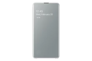 Image of Samsung White Galaxy S10e Clear View Cover