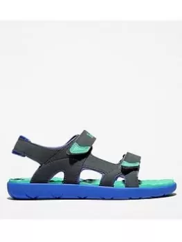 Image of Timberland Perkins Row 2-strap Sandal, Grey, Size 3 Older