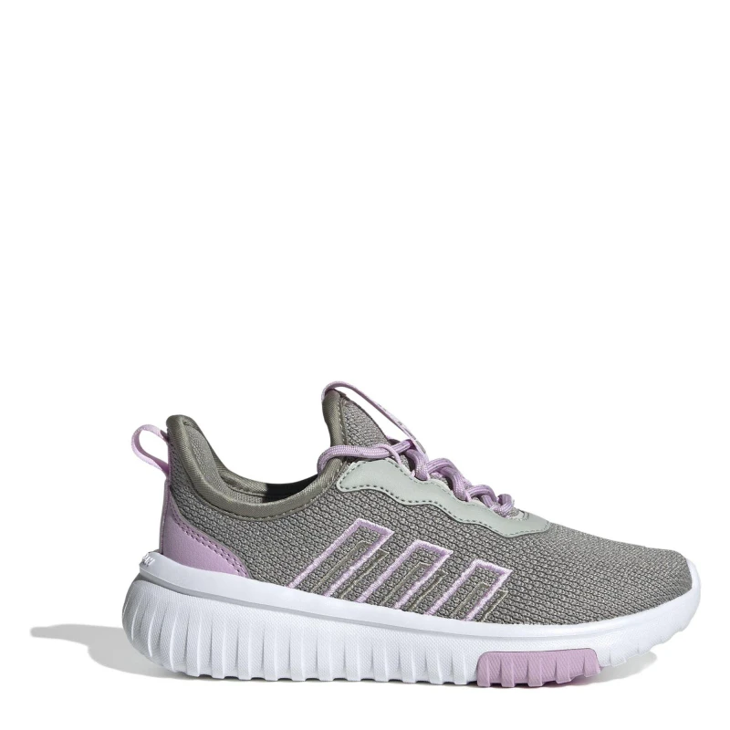 Image of adidas Kaptir Flow 4.0 Shoes Childrens Grey/Lilac female 1 (33)