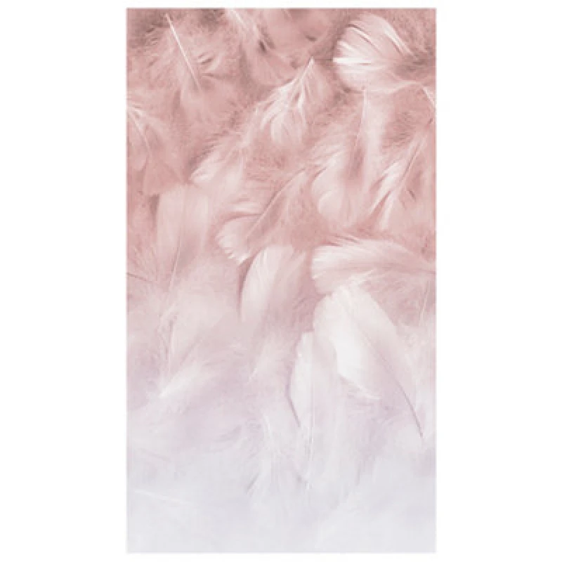 Image of Grandeco Feathers 3 lane repeatable Textured Mural 2.8 x 1.59m Pink unisex