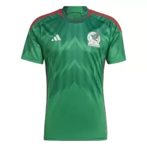 Image of adidas Mexico Home Shirt 2022 2023 Adults - Green