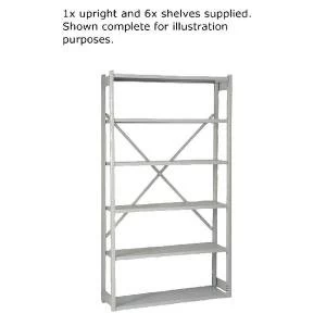 Image of Bisley Shelving Extension Kit W1000xD300mm Grey BY838031