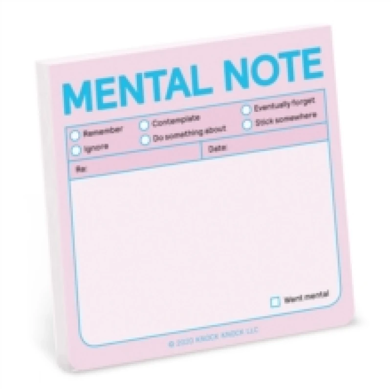Image of Knock Knock Mental Note Sticky Notes (Pastel Edition) Other printed item