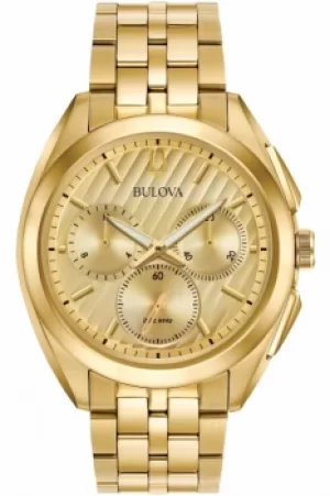 Image of Mens Bulova Progressive Dress CURV Chronograph Watch 97A125