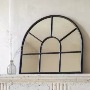 Image of Garden Trading Fulbrook Arched Wall Mirror 80x90cm in Steel