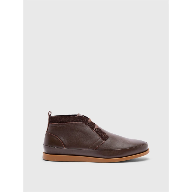Image of Pretty Green Mens Marvin Chukka Boots Brown male 7 (41)
