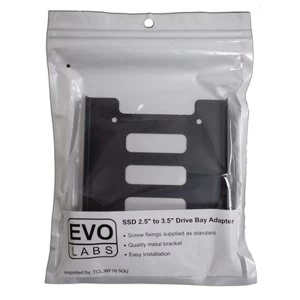 Image of EVO LABS Single Metal SSD 2.5" to 3.5" Drive Bay Adapter