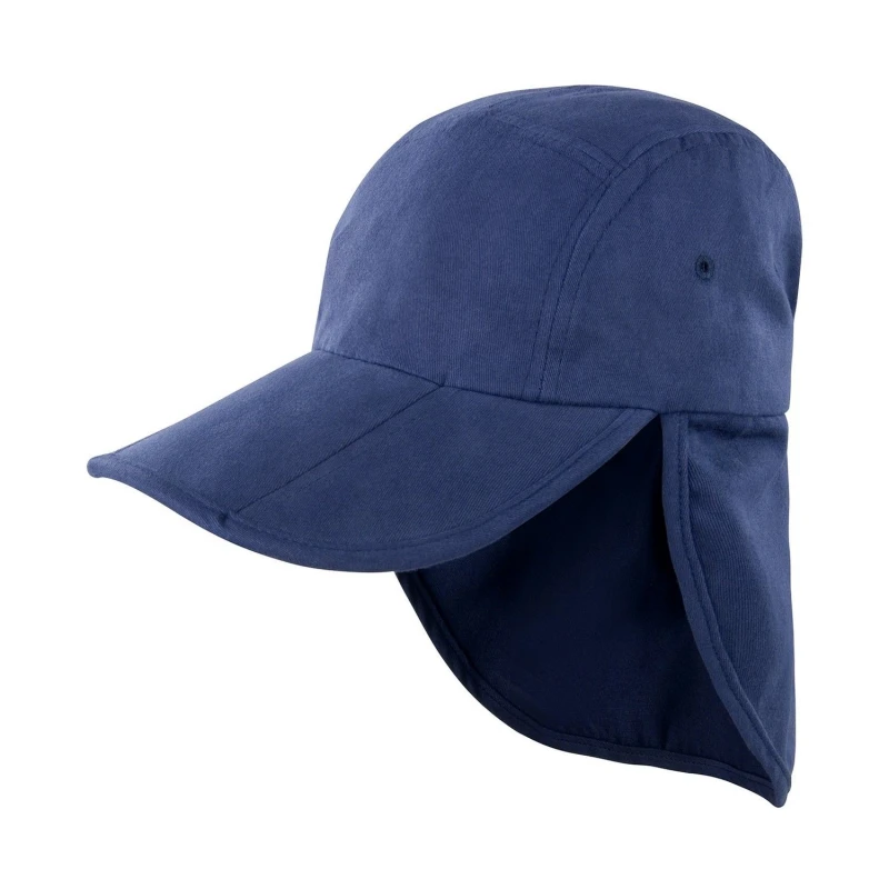 Image of Result Result Men Fold Up Legionnaire Hat in Navy Navy One Size Male 5063470496099