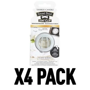 Image of Fluffy Towels (Pack Of 4) Yankee Candle Smart Scent Vent Clip