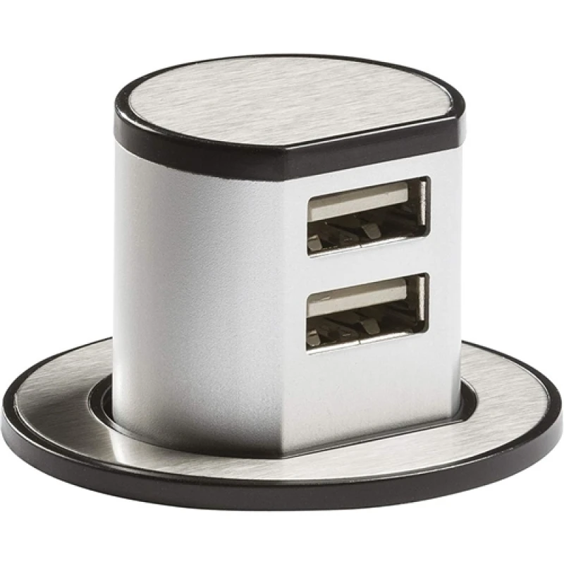 Image of KnightsBridge Recess Mount Pop Up Dual USB Charger SK0010