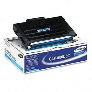 Image of Samsung CLP500D5C Cyan Laser Toner Ink Cartridge