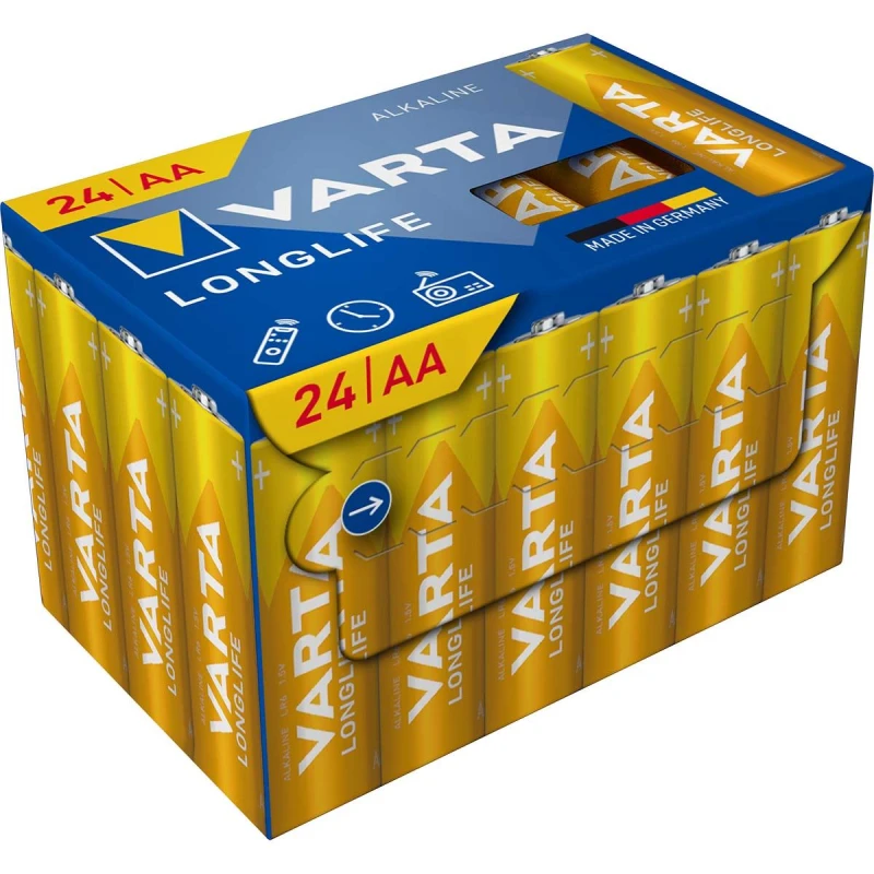 Image of Varta Longlife Battery AA (24 pcs) NED-758539 AA