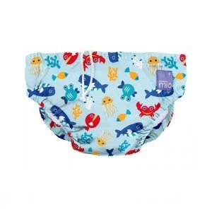 Image of Bambino Mio Reusable Swim Nappy Deep Sea Blue 1-2 Years
