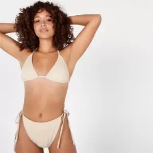 Image of Kangol Check Tie Back Bikini Top Womens - Grey