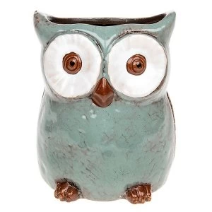 Image of Village Pottery Owl Planter Large