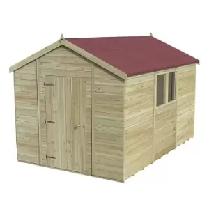 Image of 12' x 8' Forest Premium Tongue & Groove Pressure Treated Apex Shed (3.65m x 2.52m)