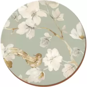 Image of Creative Tops Duck Egg Floral Round Coasters Set of 4