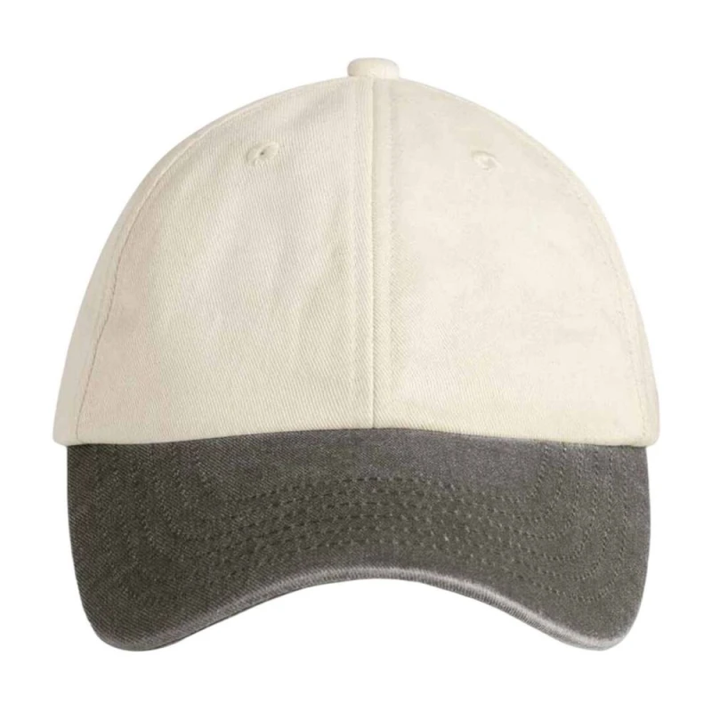 Image of Beechfield Mens Contrast Baseball Cap in Cream Cream Male One Size