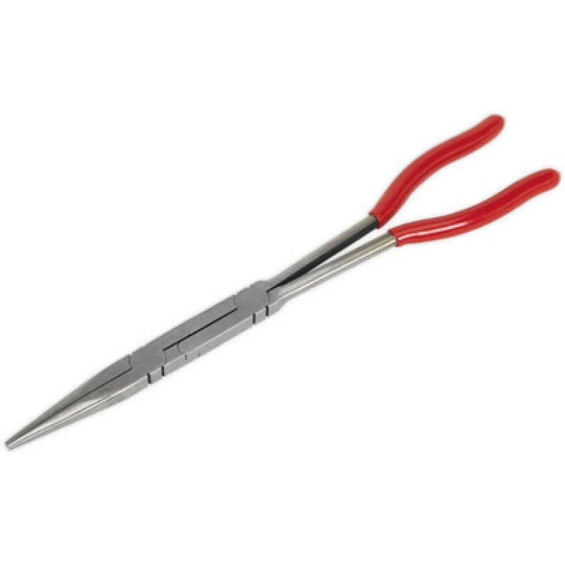 Image of Loops 335mm Double Jointed Needle Nose Pliers - Serrated Jaws - Long Reach Design Multi