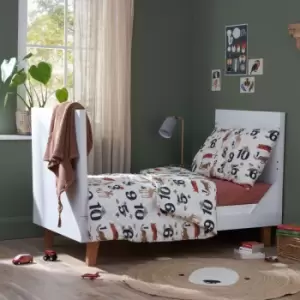 Image of Tutti Bambini Como Cot Bed White / Rosewood