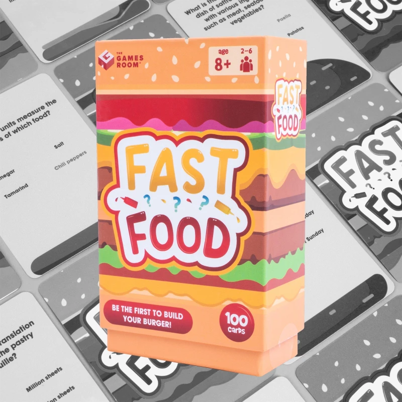 Image of Fizz Creations Fast Food Card Game Multi unisex One Size
