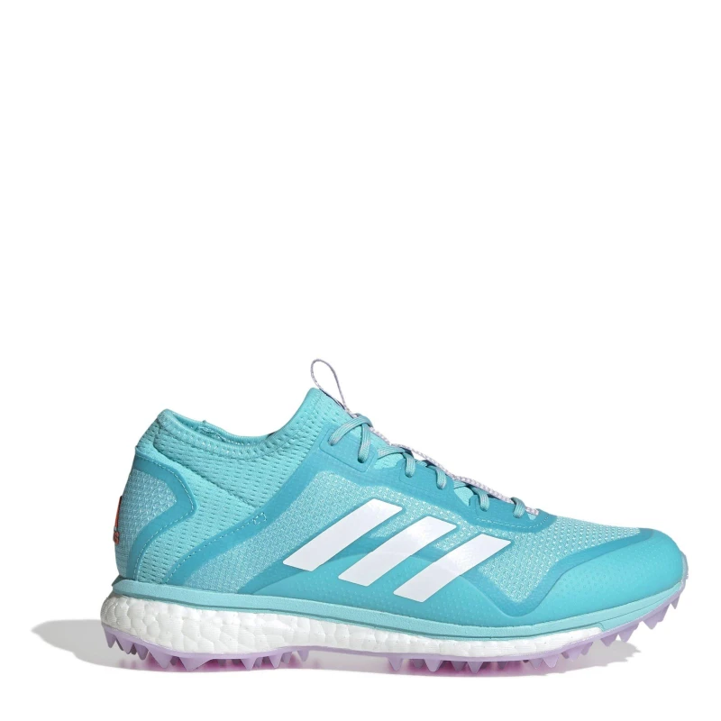 Image of adidas Womens Fabela X Empower Astro Hockey Shoes Pulse Aqua female 3.5 (36)