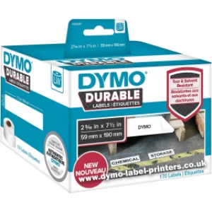 Image of Dymo 1933087 Durable Shelving Labels 59mm x 190mm 1 x 170 Labels