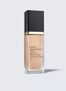 Image of Estee Lauder Futurist Aqua Brilliance Makeup with Intense Moisture Infusion SPF20 - 24 Hour Wear and Hydration In 2C0 Cool Vanilla Nude