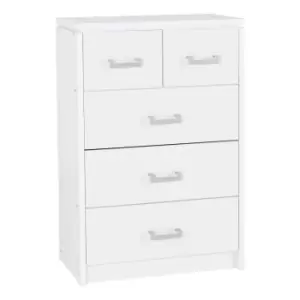 Image of Seconique Charles 3+2 Drawer Chest - White