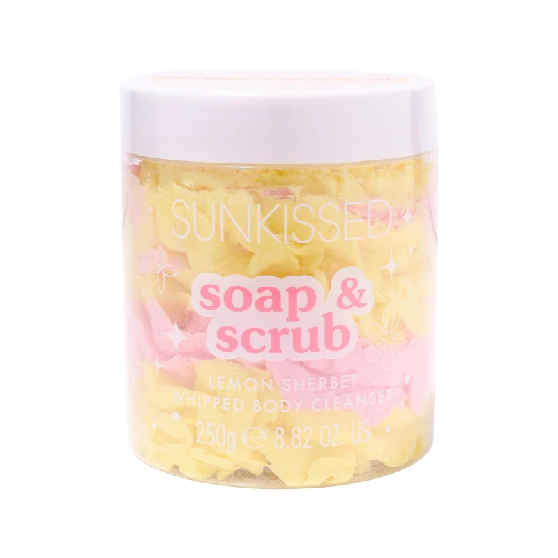 Image of Sunkissed Soap & Scrub Lemon Sherbet Whipped Body Cleanser 250g