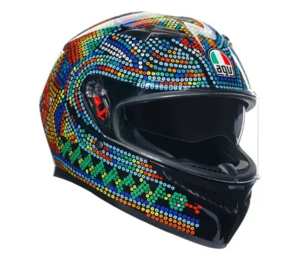 Image of AGV K3 E2206 Mplk Rossi Winter Test 2018 001 Full Face helmet Size M