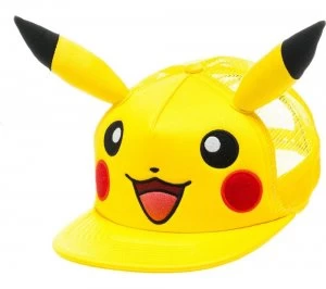 Image of Pokemon Pikachu with Ears Snapback Cap