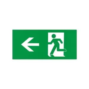 Image of JCC 3W Self-Test IP20 Exit Box PC Housing/Acrylic with Down Legend - JC50322