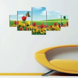 Image of K9 Multicolor Decorative MDF Painting (5 Pieces)