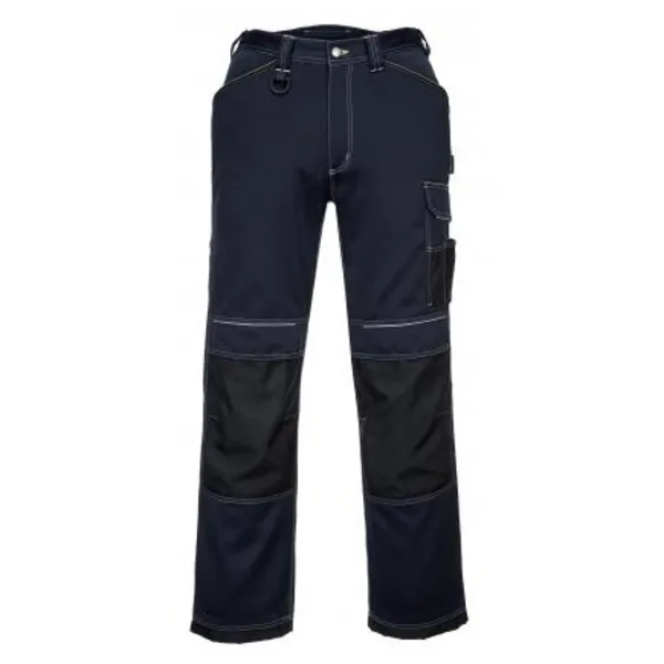 Image of Portwest PW3 Mens Urban Work Trousers T601NBR32 Colour: Navy / Black