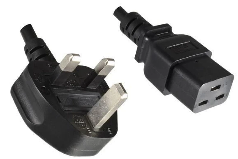 Image of Microconnect PE090618 power cable Black 1.8 m Power plug type G C19 co