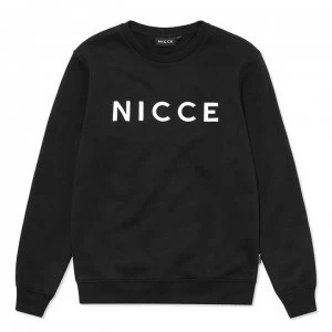 Image of Nicce Logo Crew Sweatshirt Mens - Black