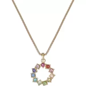 Image of Ted Baker Cresar Crystal Hoop Pendant Necklace