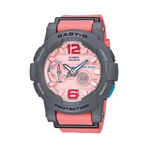 Image of Casio Baby-G Standard Analog-Digital Watch BGA-180-4B2 - Grey Pink