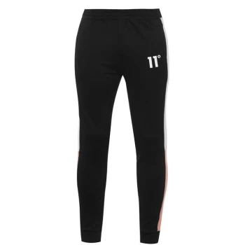 Image of 11 Degrees Panel Poly Jogging Pants - Black/Peach/Wht