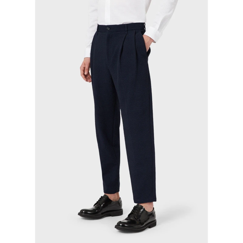 Image of Emporio Armani Classic Trousers - Blue Blue 6XL
