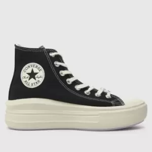 Image of Converse All Star Move Pop Words Trainers In Black