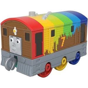 Image of Thomas & Friends Small Push Along Rainbow Toby Figure