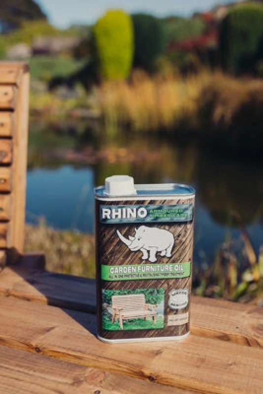 Image of Churnet Valley Garden Furniture Ltd Rhino Valley Garden Furniture Timber Care 1L Tin - L7 X W11 X H20 Cm - Brown