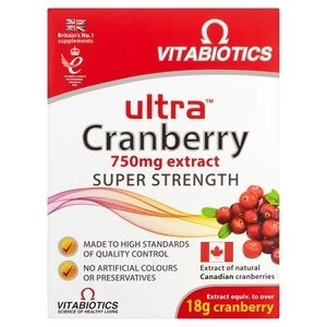 Image of Vitabiotics Ultra Cranberry 30s