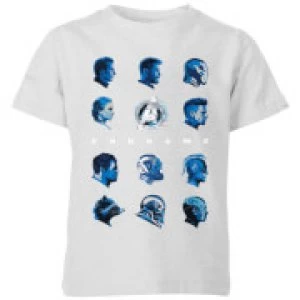 Image of Avengers: Endgame Heads Kids T-Shirt - Grey - 11-12 Years